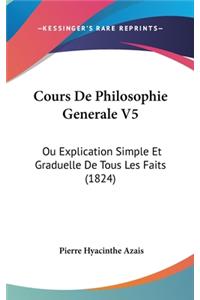 Cours De Philosophie Generale V5