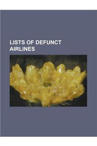 Lists of Defunct Airlines