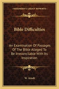 Bible Difficulties