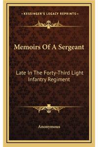 Memoirs of a Sergeant
