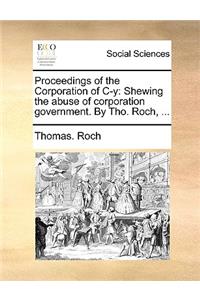 Proceedings of the Corporation of Iy