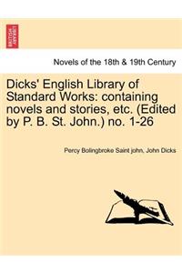 Dicks' English Library of Standard Works