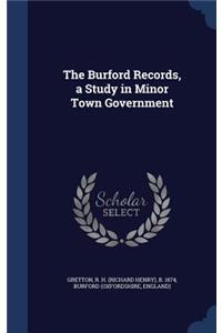 The Burford Records, a Study in Minor Town Government
