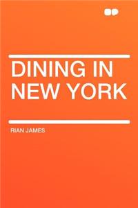 Dining in New York