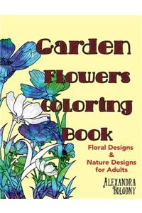Garden Flowers Coloring Book
