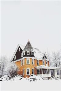Mind Blowing Rural House Winter 150 page lined journal