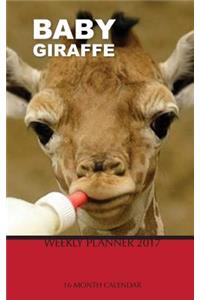 Baby Giraffe Weekly Planner 2017