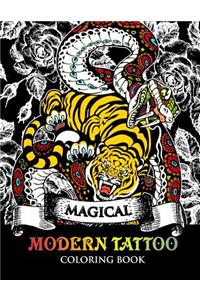 Modren Tattoo Coloring Book