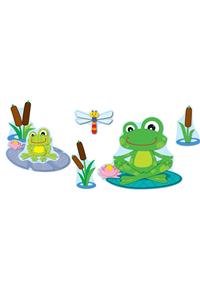 Funky Frogs Job Assignment Bulletin Board Set
