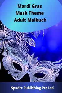 Mardi Gras Mask Theme Adult Malbuch