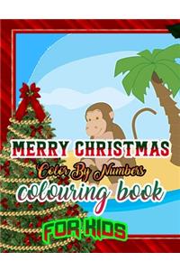 Merry Christmas Color by Numbers Coloring Book for Kids