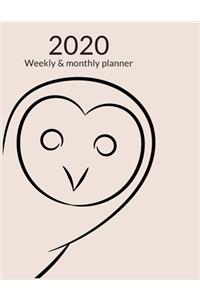 2020 Weekly & monthly planner