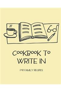 Cookbook To Write In