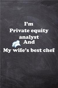 I am Private equity analyst And my Wife Best Cook Journal