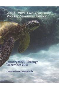 2020 - 2021 Two Year Daily Weekly Monthly Planner