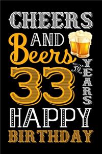 Cheers And Beers To 33 Years Happy Birthday