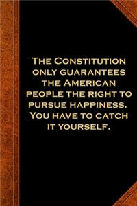 2020 Weekly Planner Ben Franklin Quote Constitution Vintage Style 134 Pages