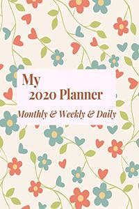 My 2020 Planner Monthly & Weekly & Daily