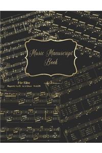 Music Manuscript Book
