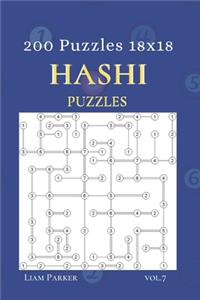 Hashi Puzzles - 200 Puzzles 18x18 vol.7