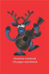 christmas notebook 120 pages sketchbook