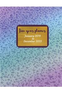 2019 - 2023 Waterdrops Five Year Planner