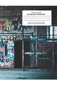 Graffiti Theme College Ruled Composition Notebook