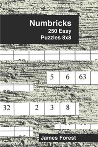 250 Numbricks 8x8 easy puzzles