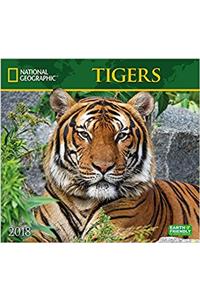 National Geographic Tigers 2018 Wall Calendar