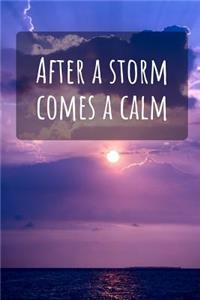 After a Storm Comes a Calm