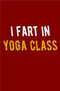 I Fart in Yoga Class