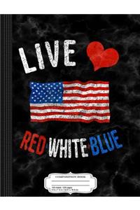 U.S. Flag Day Composition Notebook