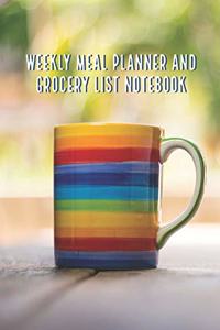 Weekly Meal Planner and Grocery List Notebook