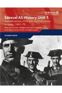 Edexcel GCE History Unit 1 E/F4 Republicanism, Civil War and Francoism in Spain, 1931