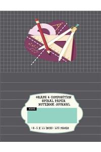 Graph & Composition Spiral Paper Notebook Journal