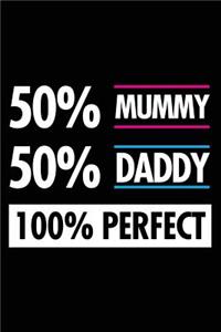 50% Mummy 50% Daddy 100% Perfect