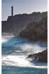 Spain Coastal Lighthouse - Lined Notebook with Margins - 5