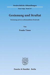 Gesinnung Und Straftat