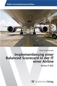 Implementierung Einer Balanced Scorecard in Der It Einer Airline