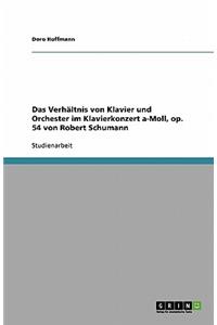 Das Verhältnis von Klavier und Orchester im Klavierkonzert a-Moll, op. 54 von Robert Schumann