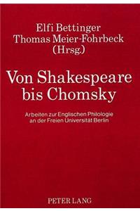 Von Shakespeare Bis Chomsky