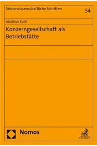 Konzerngesellschaft ALS Betriebstatte