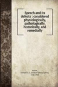 Speech and its defects