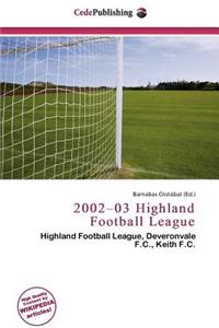 2002-03 Highland Football League