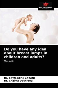 Do you have any idea about breast lumps in children and adults?