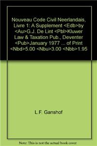 Nouveau Code Civil Neerlandais, Livre 1