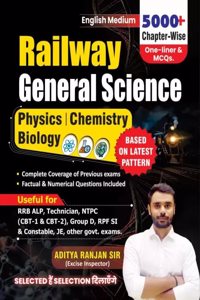 Railway General Science 5000+ Physic| Chemistry| Biology in English| Aditya Ranjan Sir | Useful - RRB ALP, Technician, NTPC (CBT-1 & CBT-2), Group D, RPF SI & Constable, JE, other govt. 2024-25 Exams