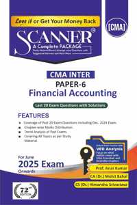 Financial Accounting (Paper 6 | CMA Inter | Gr. I) Scanner - Including questions and solutions | Applicable for June 2025 Exam Onwards | Green Edition