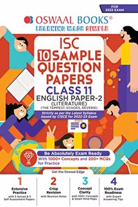Oswaal ISC Sample Question Papers Class-11 English Paper-2 (For 2023 Exam)