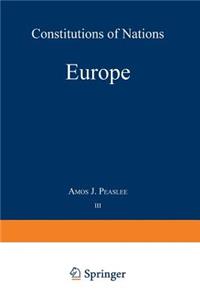 Volume III -- Europe